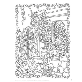 COUNTRY GARDEN COLORING BOOK