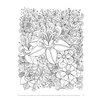 BEAUTIFUL BLOOMS COLORING BOOK