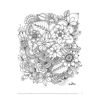 BEAUTIFUL BLOOMS COLORING BOOK