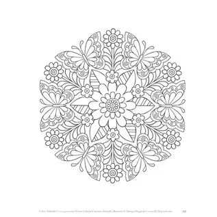BUTTERFLY MANDALAS COLORING BOOK