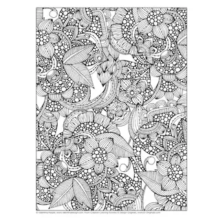 FLOWERS CREATIVE COLORING BOOK