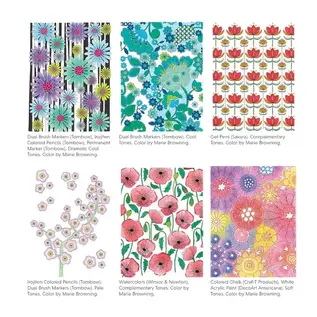 MODERN FLOWERS COLORING BOOK