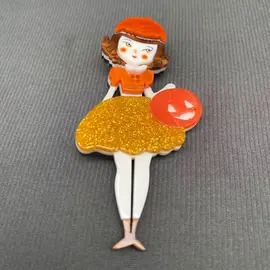 PUMPKIN GIRL PIN