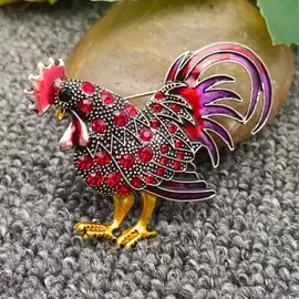 SPARKLY ROOSTER PIN