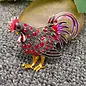 SPARKLY ROOSTER PIN
