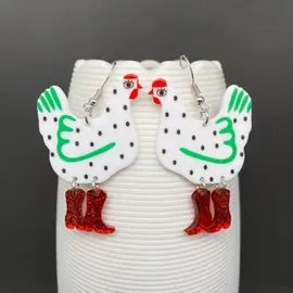 SILLY CHICKEN EARRINGS