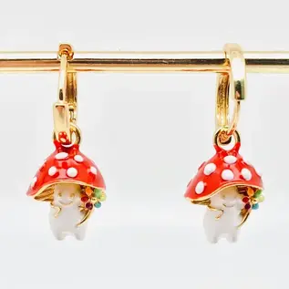ADORABLE TINY MUSHROOM SOUL EARRINGS
