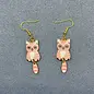 PINK KITTY EARRINGS