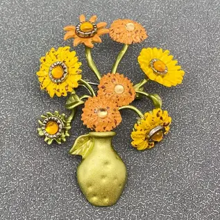 VAN GOGH INSPIRED SUNFLOWERS PIN