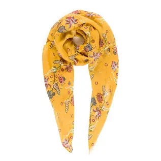 SCARF - MUSTARD FLORAL