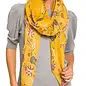 SCARF - MUSTARD FLORAL