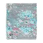 SCARF - GREY AQUA FLORAL