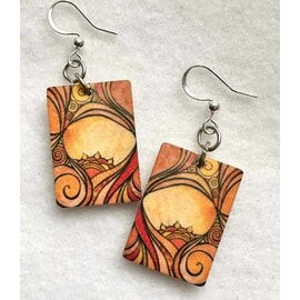KATE'S ART EARRINGS - ORANGE