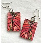 KATE'S ART EARRINGS - RED