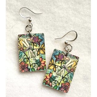 KATE'S ART EARRINGS - DRAGONFLY