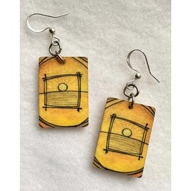 KATE'S ART EARRINGS - YELLOW