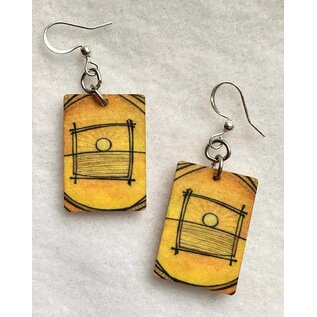 KATE'S ART EARRINGS - YELLOW