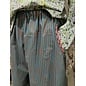 KAMALA DESIGNS JESSE WIDE CROP PANT - TURQUOISE/BROWN STRIPE