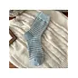 SOCKS -  SOFT WOOL BLEND BLUE GREY STRIPES
