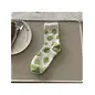 POLKA DOTS SOCKS - WHITE GREEN