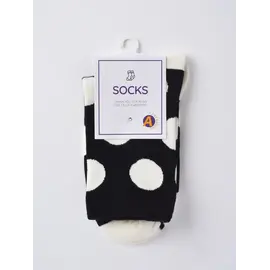 POLKA DOTS SOCKS - BLACK IVORY
