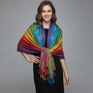PASHMINA - DARK RAINBOW