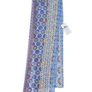 SCARF - BLUE GEO PRINT