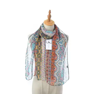 SCARF -COLORFUL GEO PRINT