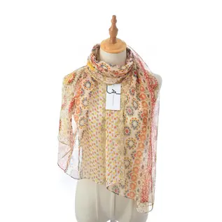 SCARF - YELLOW GEO PRINT
