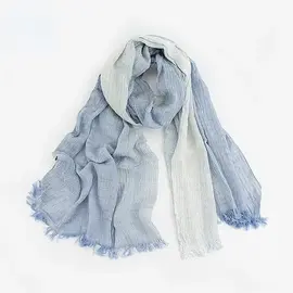 SKY BLUE WHITE STRIPED SCARF