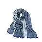 NAVY WHITE STRIPED SCARF