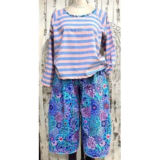 KAMALA DESIGNS JESSE CROP PANT-  Kaffe Fassett Floral