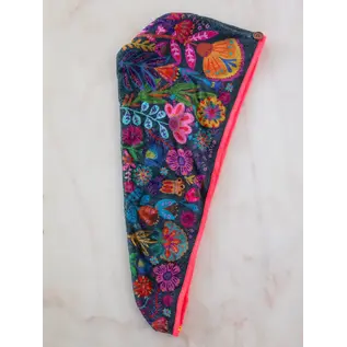 HAIR TOWEL WRAP ASSORTED FLORALS
