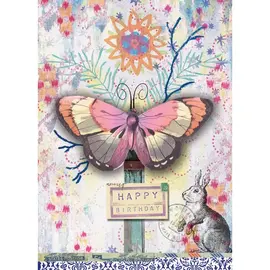 BIRTHDAY CARD- BUTTERFLY