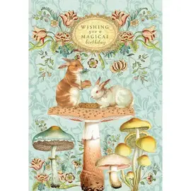 BIRTHDAY CARD- MAGICAL BIRTHDAY RABBITS