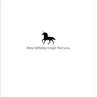 BIRTHDAY CARD- UNICORN