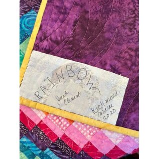 RAINBOW HEART QUILT - HANDMADE