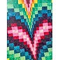 RAINBOW HEART QUILT - HANDMADE