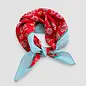RED KERCHIEF BLUE BORDER