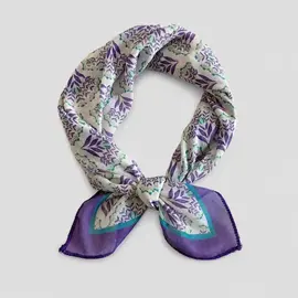 KERCHIEF PURPLE FLORAL