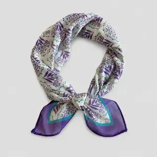 KERCHIEF PURPLE FLORAL