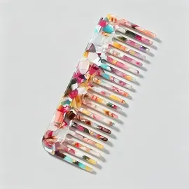 COLORFUL HAIR COMB - SEASHELL