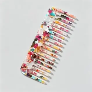 COLORFUL HAIR COMB - SEASHELL