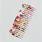 COLORFUL HAIR COMB - SEASHELL