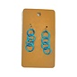 BLUE LINKS  EARRINGS - LOCAL MAINE MADE