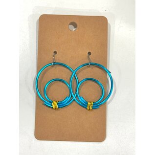 BLUE LOOPS EARRINGS - LOCAL MAINE MADE