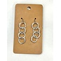 SILVER LINKS  EARRINGS - LOCAL MAINE MADE