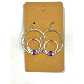 SILVER LOOPS EARRINGS - LOCAL MAINE MADE