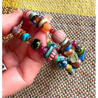 KAMALA DESIGNS HANDMADE COIL  BRACELET - EARTH