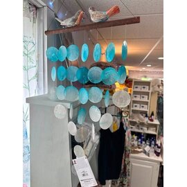 BIRD CAPIZ SHELL WIND CHIME